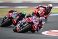 ロードレース世界選手権、第13戦サンマリノGP、MotoGPクラス決勝。レースに臨むプラマック・レーシングのホルヘ・マルティン（2024年9月8日撮影）。(c)Gabriel BOUYS / AFP