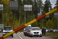 フィンランド・バーリマーのロシア国境検問所で、ロシアから入国するために並ぶ車（2022年9月22日撮影）。(c)Olivier MORIN / AFP