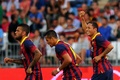 13-14スペイン1部リーグは28日、第7節の試合が行われ、FCバルセロナ（FC Barcelona）は2-0でアルメリア（UD Almeria）を下した。

チームの2得点目を挙げ喜ぶFCバルセロナのアドリアーノ・コレイア（Adriano Correia、右、2013年9月28日撮影）。(c)AFP/JORGE GUERRERO