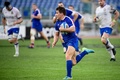 ラグビーシックスネーションズ第1節、イタリア対フランス。トライへ向かうフランスのアントワーヌ・デュポン（2021年2月6日撮影）。(c)Filippo MONTEFORTE/ AFP