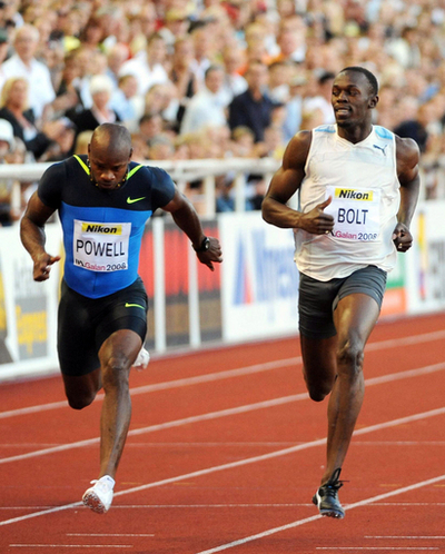 パウエル ボルトとの直接対決を制す