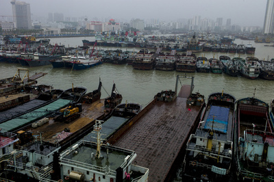 中国・広東省 台風20号が通過　一時36万人が避難