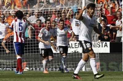 バレンシア、序盤の猛攻でアトレティコ破る