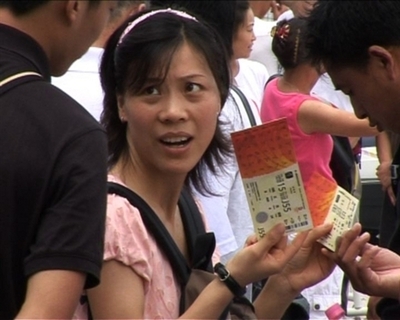 【動画】北京五輪でもダフ屋、チケット価格は20倍以上に