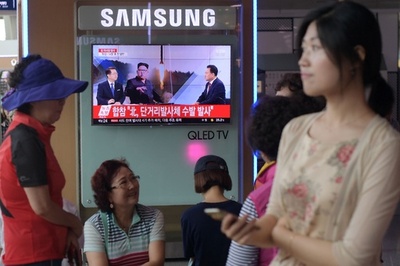 北朝鮮、短距離弾道ミサイル3発を日本海に向けて発射 米軍