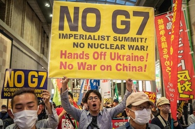 Activists protest against G7 Summit in Hiroshima