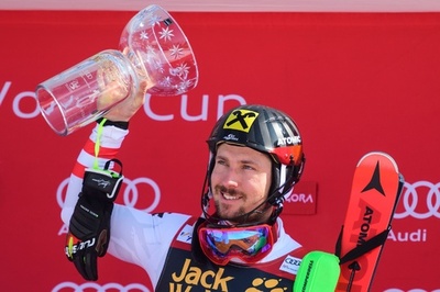 ヒルシャーが男子総合で7連覇達成、アルペンW杯