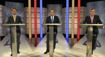 英選挙で初のテレビ党首討論、勝者は「第3の男」
