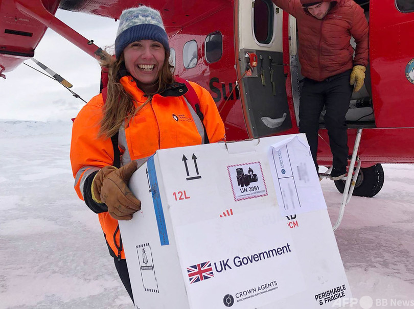 英南極基地にコロナワクチン到着
