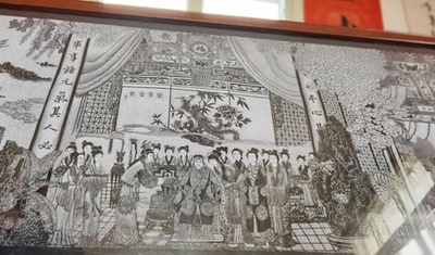 10年かけ大理石に「紅楼夢」名場面を彫刻 中国・蘭州の70代芸術家