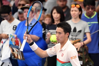 錦織が今季初戦で快勝、内山とともに8強入り ブリスベン国際
