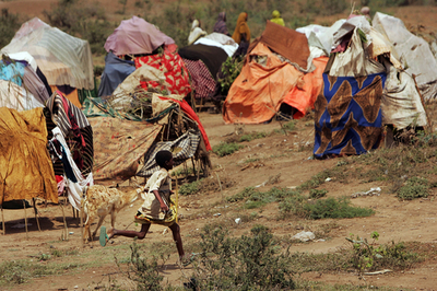 ソマリアの国内避難民、乾季による不作が追い打ち