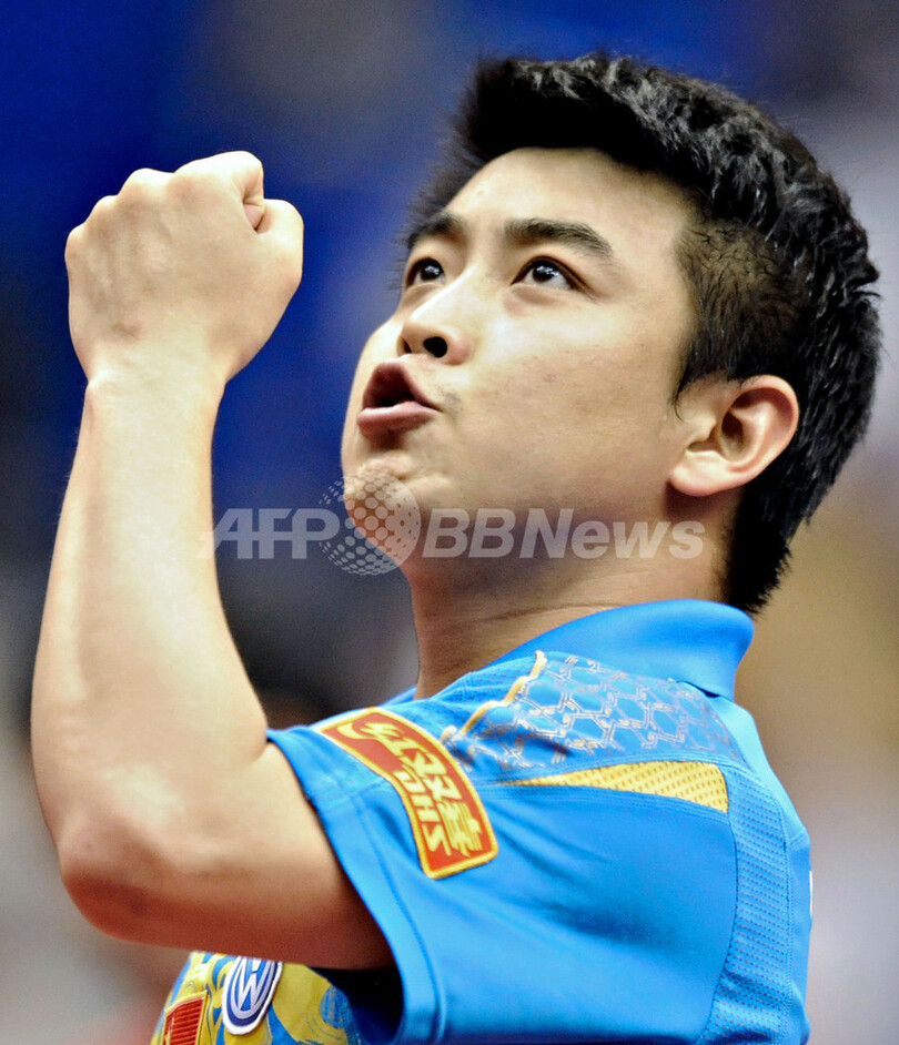 王皓が男子シングルス優勝、世界卓球