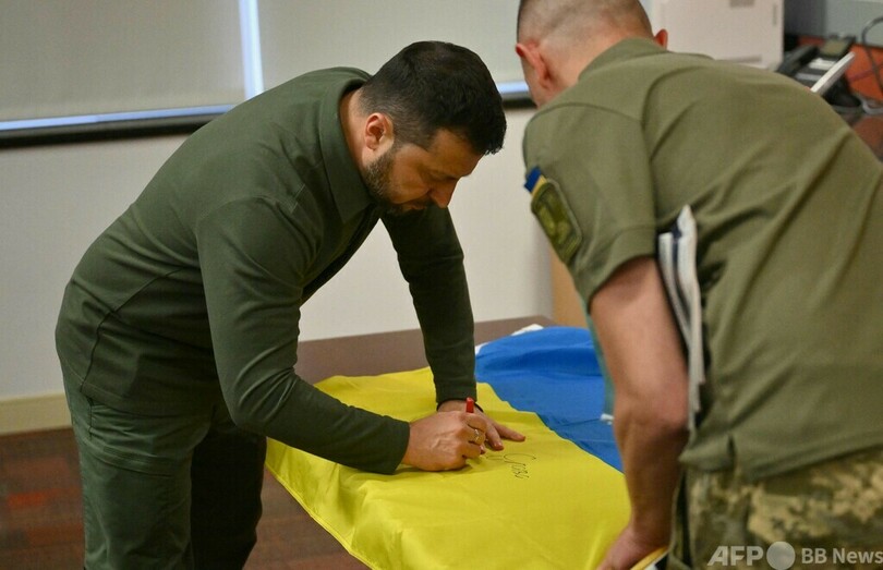 ゼレンスキー大統領、国連演説へ ＮＹ入り後に自国兵慰問