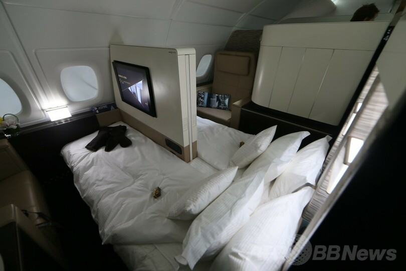 エティハド航空、A380機の「スイートルーム」を公開