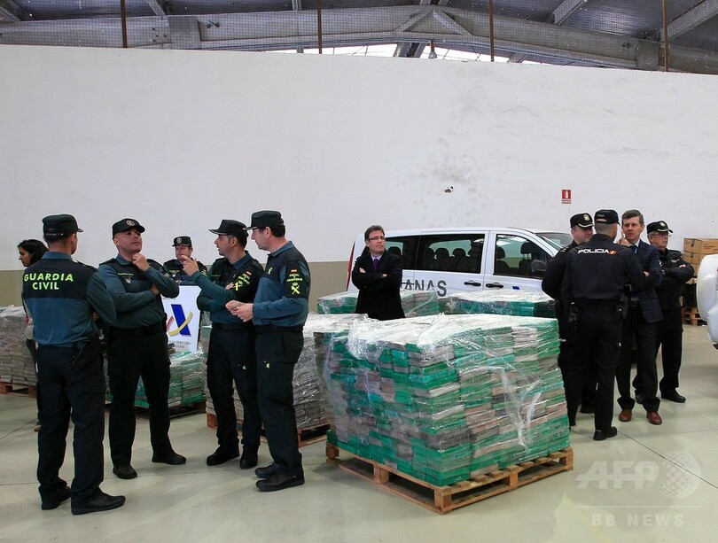スペインで約6トンのコカイン押収、「欧州最大規模」