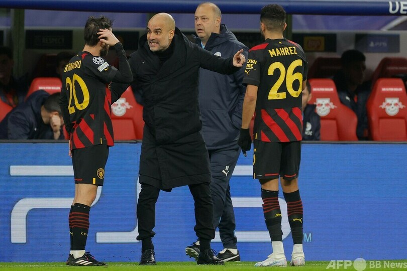 マンC、敵地で追いつかれライプツィヒとドロー 欧州CL