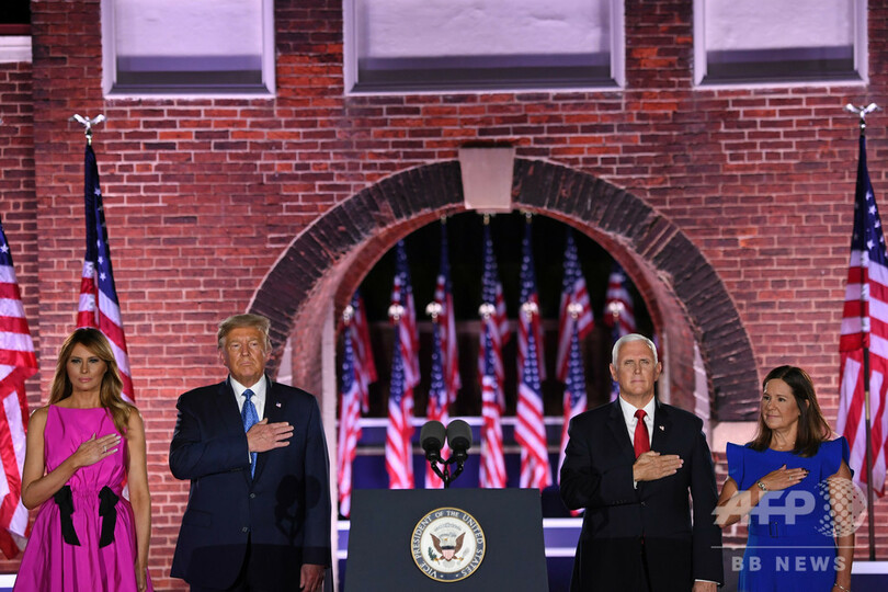 バイデン氏当選なら「米国は安全でなくなる」 ペンス副大統領が指名受諾演説