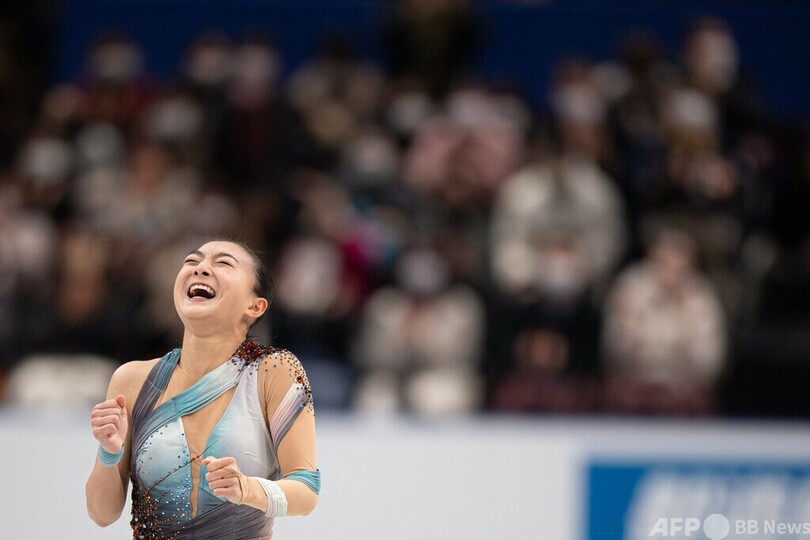 坂本花織が女子SP首位 全日本フィギュア