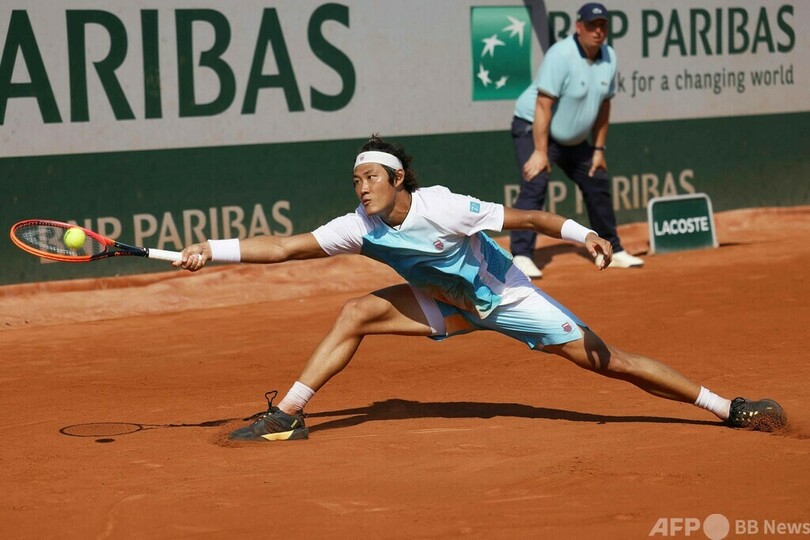 張之臻が全仏3回戦進出 中国男子では1937年以来の32強