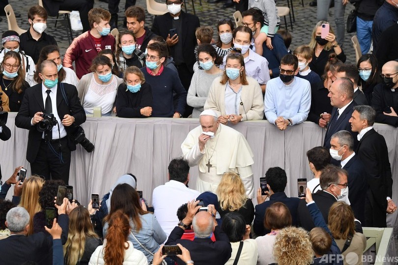ローマ教皇、半年ぶりに対面で一般謁見 喜び語る