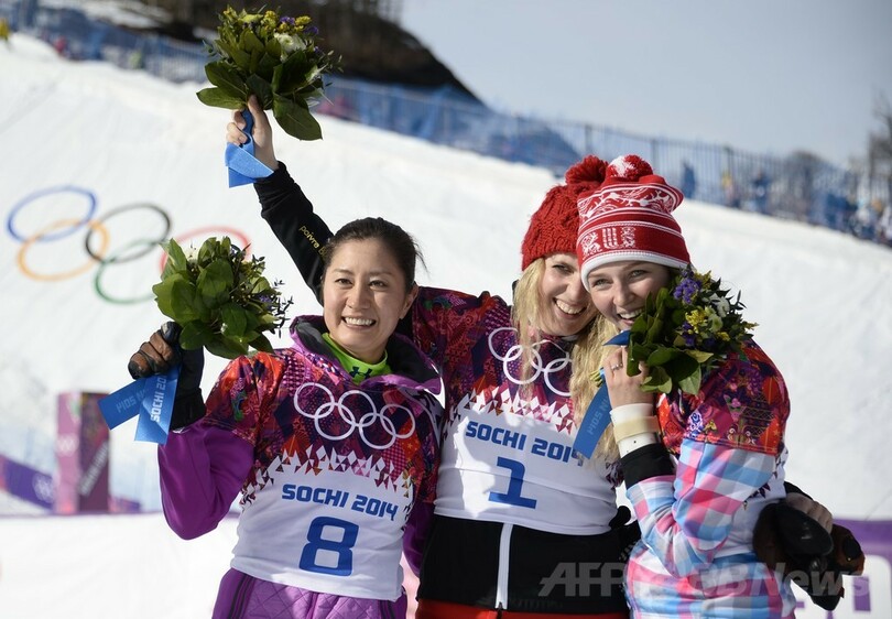 竹内智香が女子パラレル大回転で銀メダル、ソチ五輪