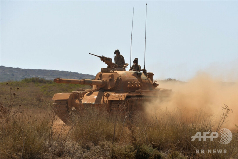 トルコ軍、北キプロスで軍事演習 EUは自制求める