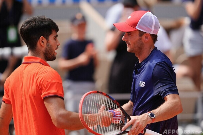 東京金のズベレフ敗退 アルカラスは4強入り パリ五輪テニス男子