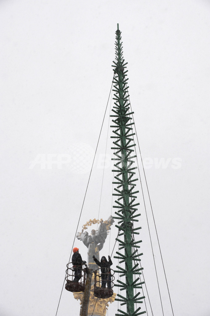 ウクライナ・キエフの雪景色