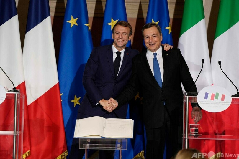 仏伊、「歴史的」協力条約を締結