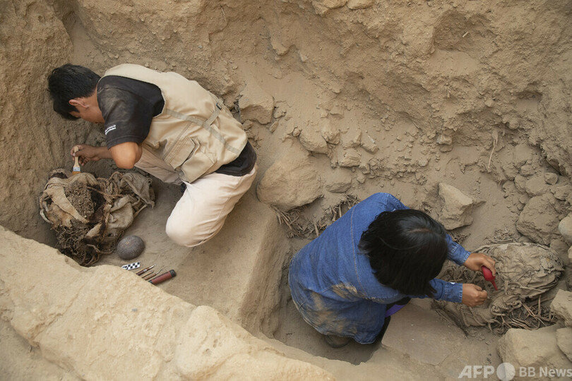 子どものミイラ6体発見、いけにえか ペルー