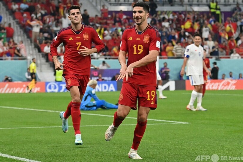 日本と同組のスペイン、コスタリカに7-0完勝発進 カタールW杯