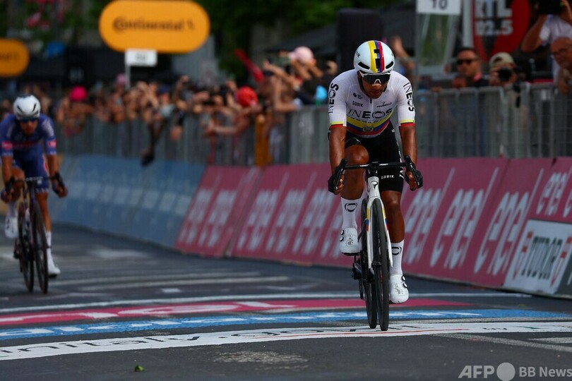 アラフィリップが初のジロ区間V けがによる苦難の2年乗り越え