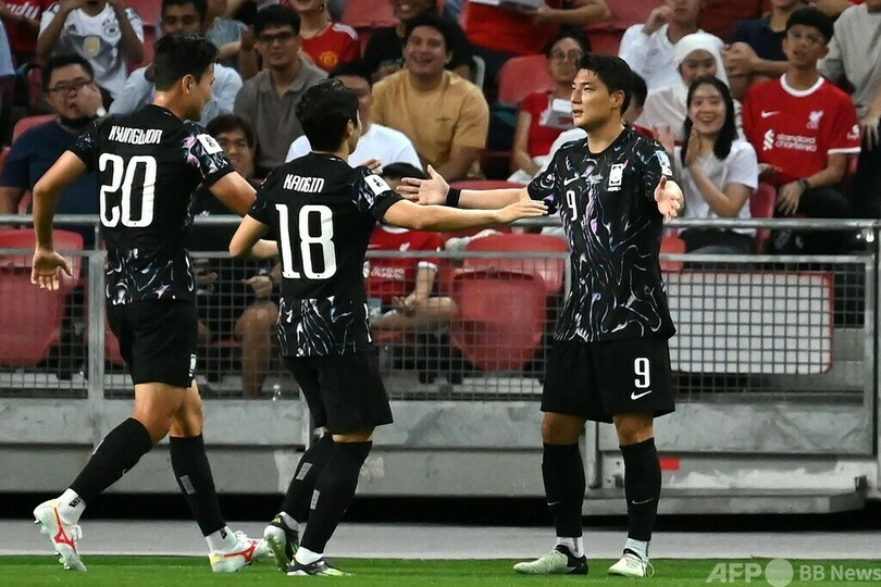 韓国が首位通過 シンガポールに7発大勝 W杯アジア2次予選