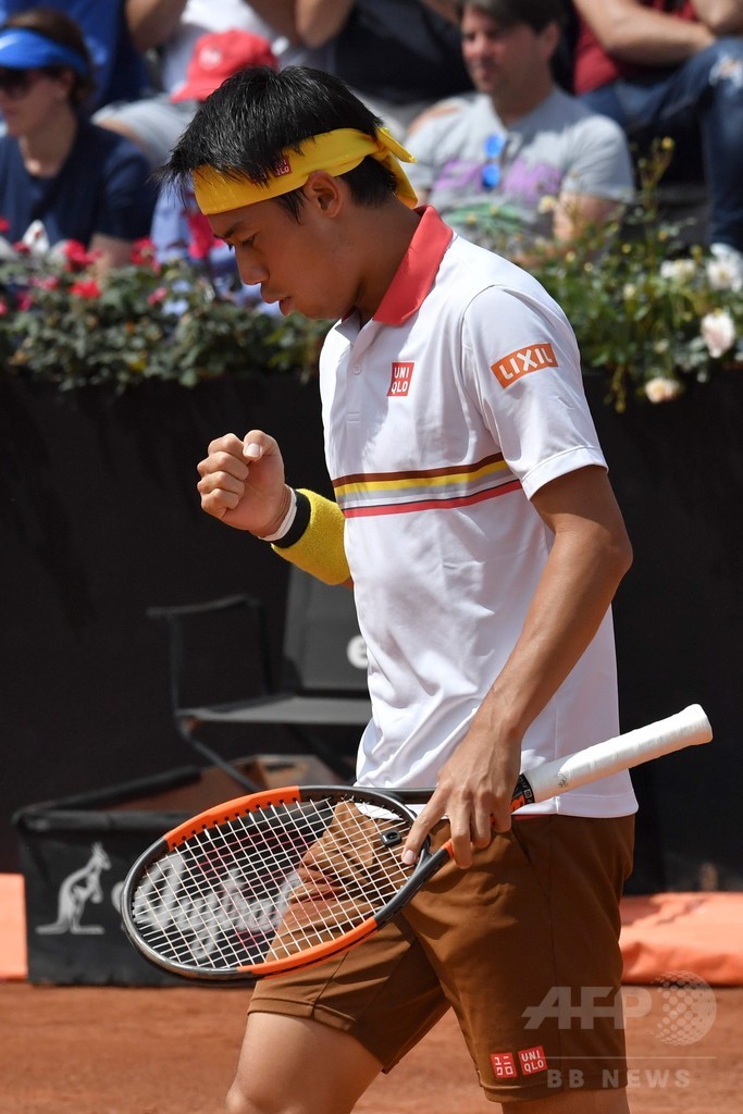 錦織がディミトロフとの大接戦制す、イタリア国際3回戦進出