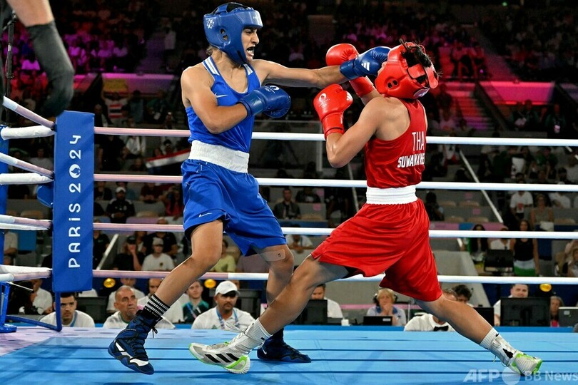 性別騒動のアルジェリア女子ボクサーが決勝進出 パリ五輪